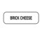 Nevs Brick Cheese Label 1/2" x 1-1/2" DIET-401 - alternate 1